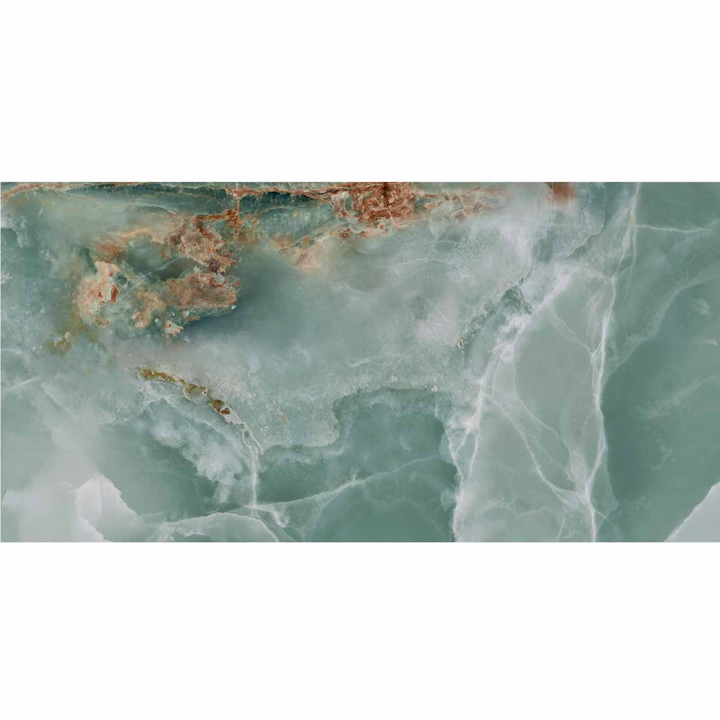 Image of Crystal Mint Green Marble tile 60x120cm-Large format-Eco Ceramic-tile.co.uk