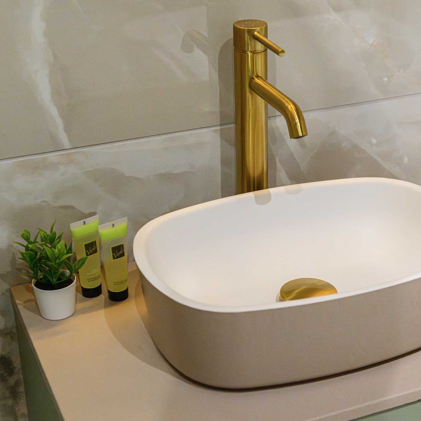 Image of Crystal Taupe Marble tile 60x120cm-Large format-Eco Ceramic-Tile.co.uk