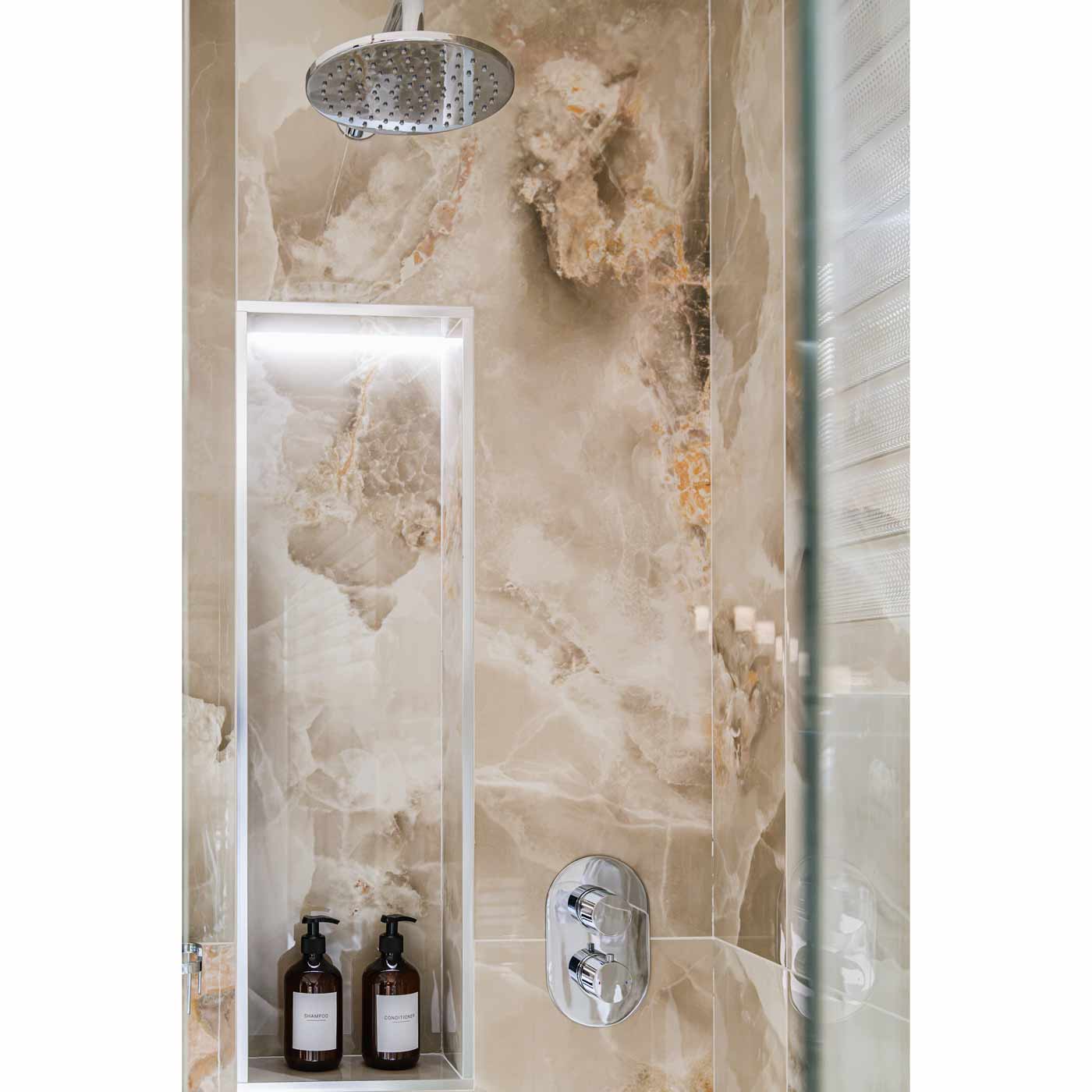 Image of Crystal Taupe Marble tile 60x120cm-Large format-Eco Ceramic-Tile.co.uk