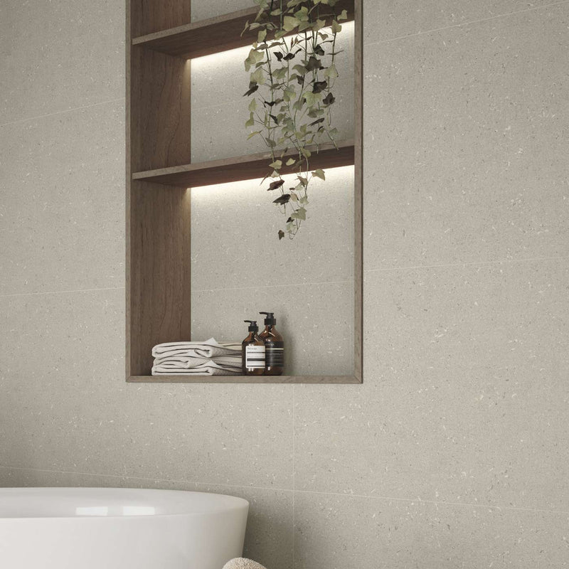 Image of Kenzo Ivory Tile 60x120cm-Ceramic Wall tile-Argenta-Tile.co.uk