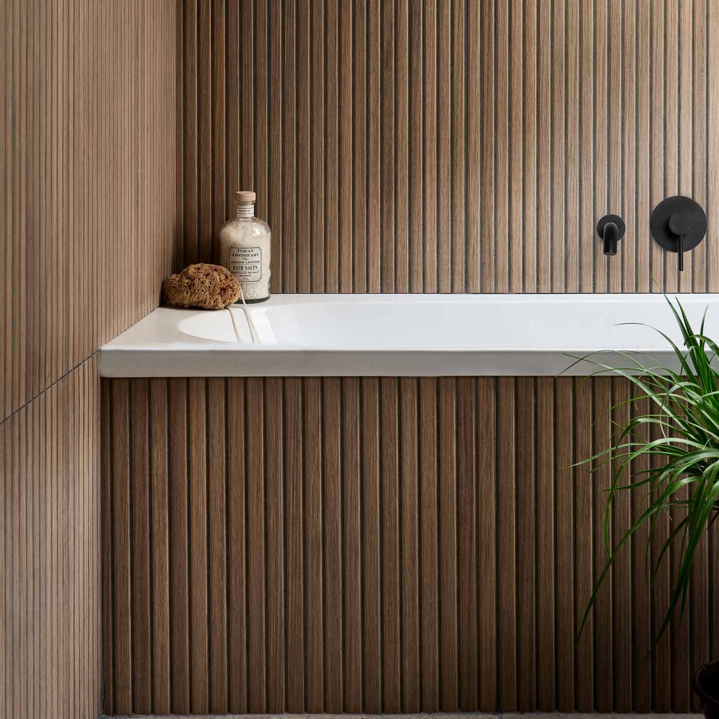 Image of Kinfolk Teak Wood Slat tile 60x120cm-Large format-Ca Pietra-tile.co.uk