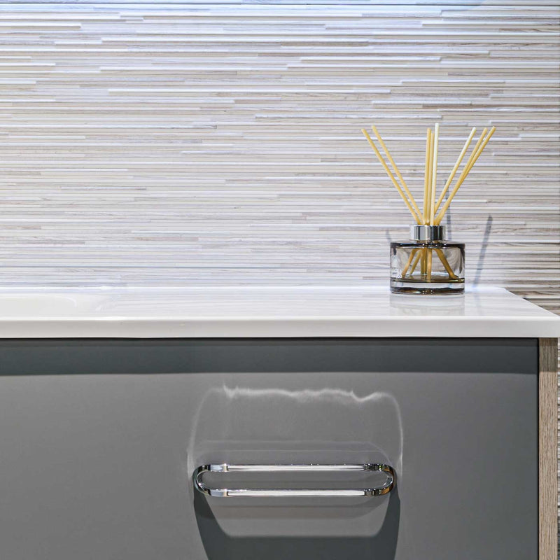 Image of Bamboo Grey Decor Wall Tile 30x90cm-Ceramic wall tile-El Molino-Tile.co.uk