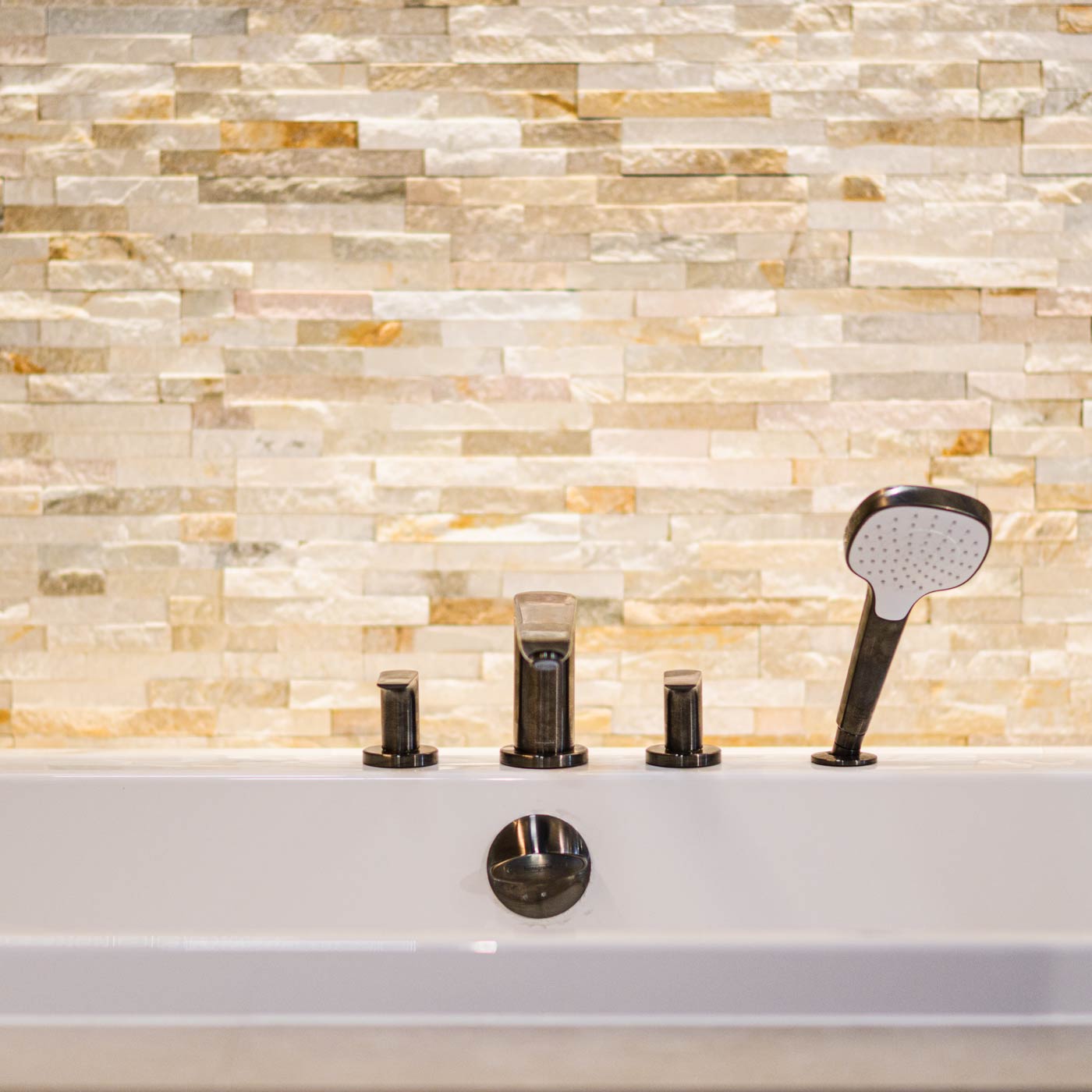 Image of Oyster Split Face Quartzite tile 10x36cm-Split face tile-Verona-Tile.co.uk