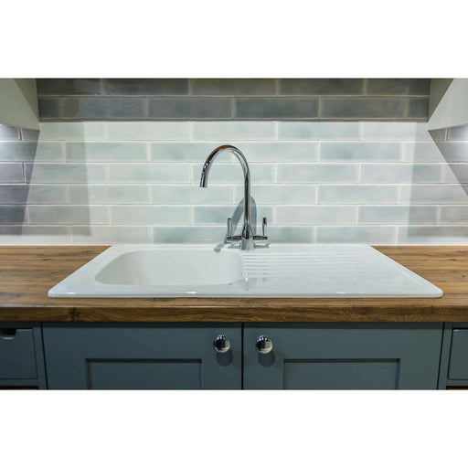 Crackle Brick Aqua Tile 7.5x30cm-Ceramic wall tile-Estudio Ceramico-Tile.co.uk