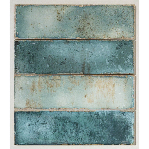 Sample 6.9x24cm Zellige Emerald Tile-sample-sample-Tile.co.uk