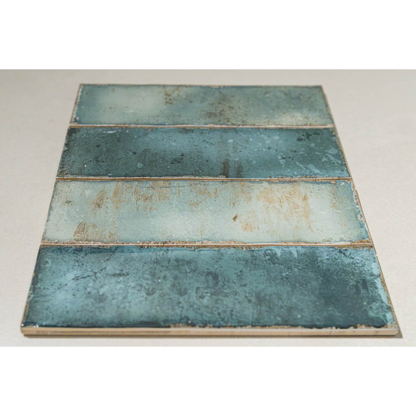 Image of Sample 6.9x24cm Zellige Emerald Tile-sample-sample-Tile.co.uk