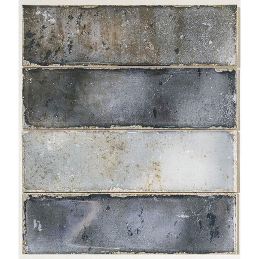 Zellige Anthracite Brick Tile 6.9x24cm-Ceramic wall tile-Estudio Ceramico-Tile.co.uk