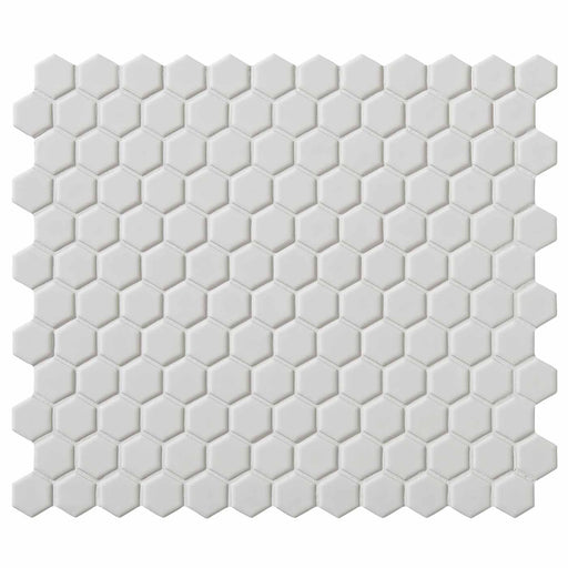 Sample Swatch Mono Hex Blanc Mosaic - Delivered separately by Ca Pietra-sample-sample-tile.co.uk