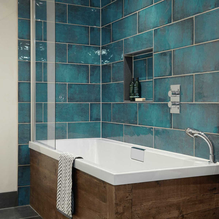 Montblanc Blue Tile Original Style Tileworks 20x60cm-Ceramic wall tile-Original Style - stock-tile.co.uk