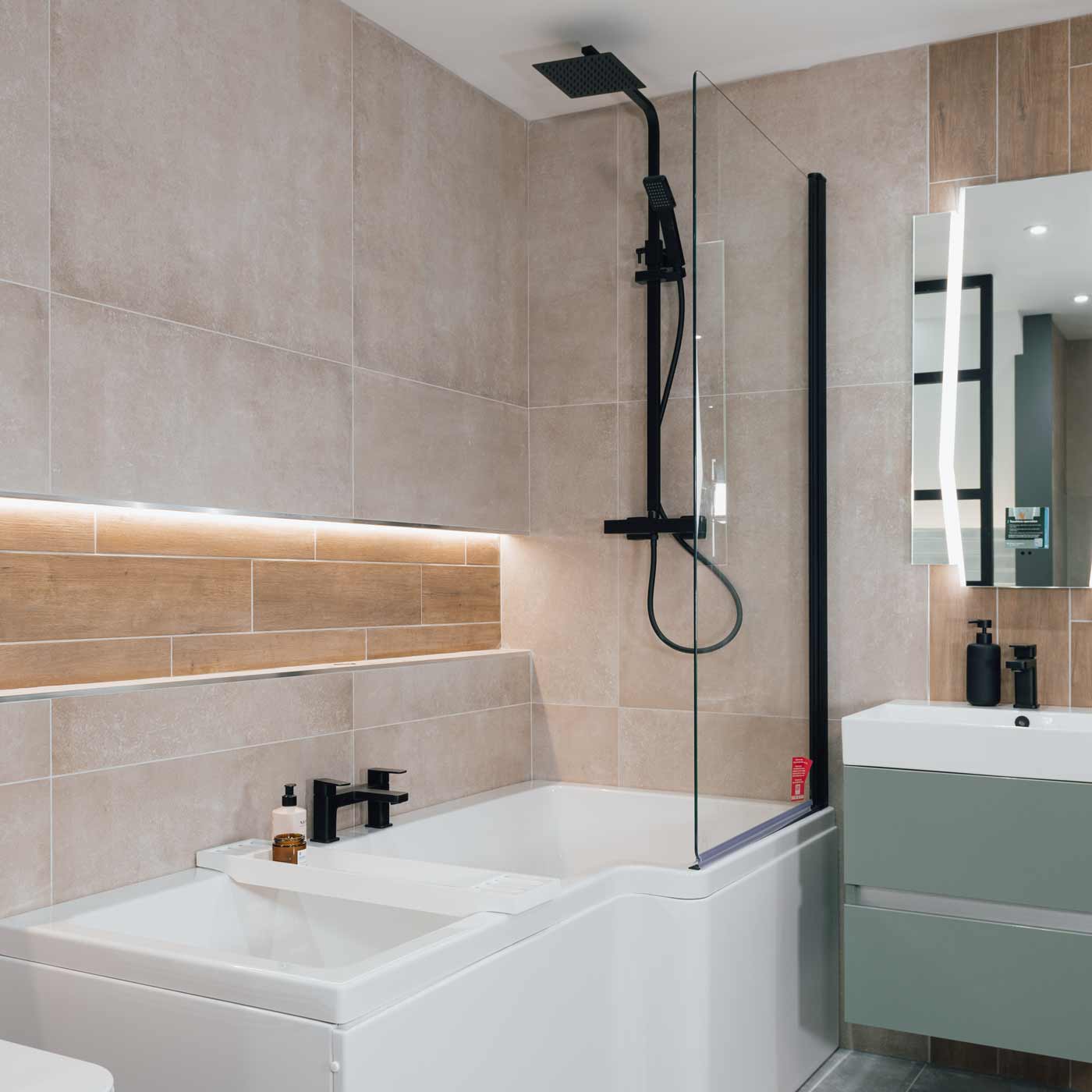 Image of Montego Dust Porcelain tile 80x80cm-Large format-Cerrad-Tile.co.uk