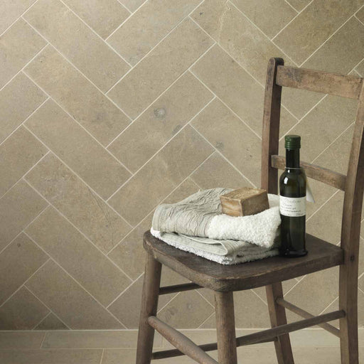 Neranjo Limestone Velvet Finish Brick Tile 10x30cm-Limestone tiles-Ca Pietra-tile.co.uk
