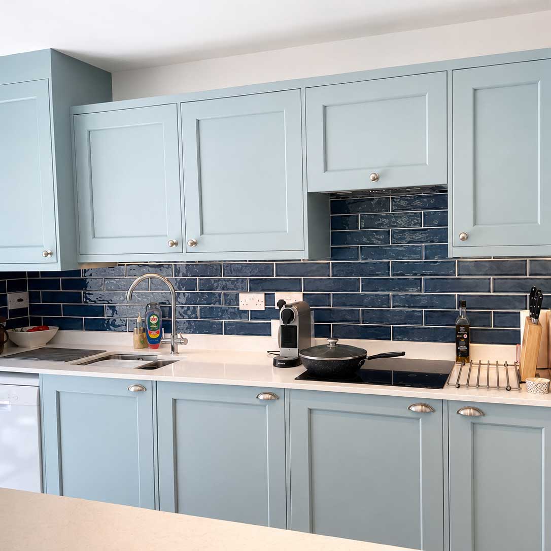 Image of Nissel Blue Brick Tile 7.5x30cm-Ceramic tile-Mayolica-Tile.co.uk