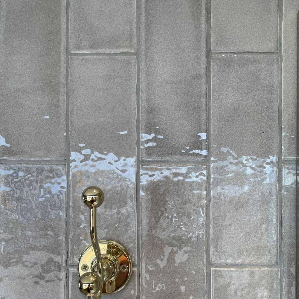 Image of Orchard Greige Brick Tile 7.5x23cm-Ceramic wall tile-Estudio Ceramico-Tile.co.uk