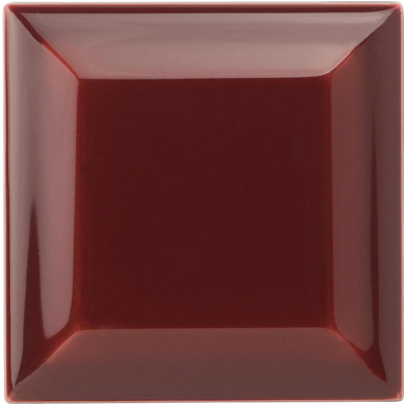 Image of Burgundy Metro Finishing Tile 7.5x7.5cm-Ceramic wall tile-Original Style-Tile.co.uk