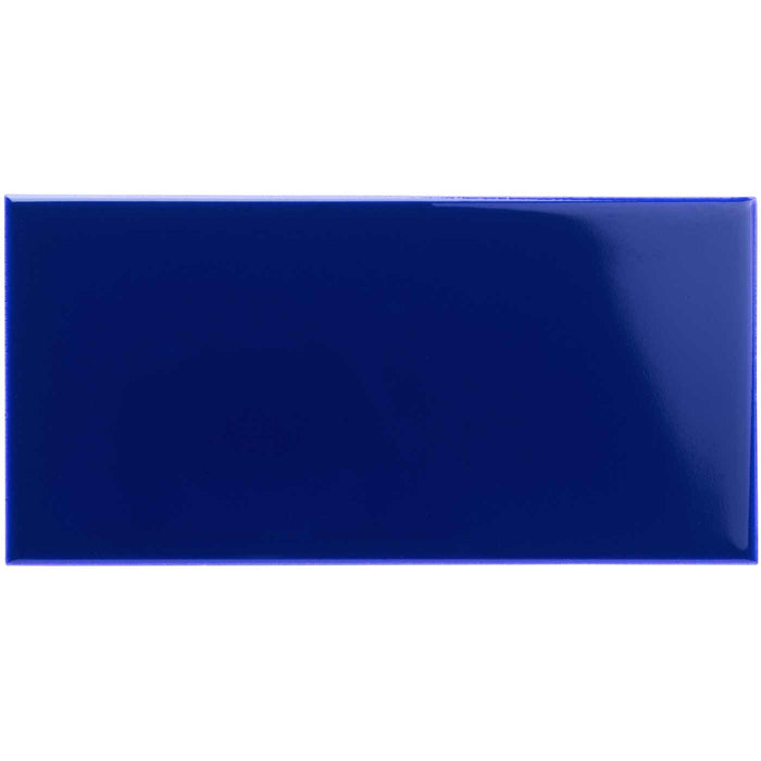 Royal Blue Half Tile 15.2x7.5cm-Ceramic wall tile-Original Style-Tile.co.uk