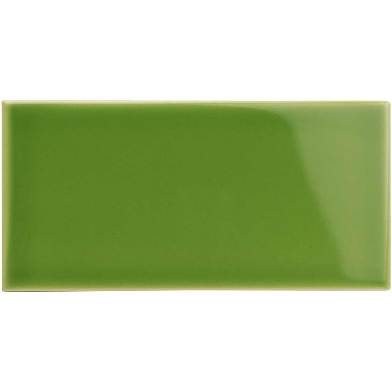 Image of Pavilion Green Half Tile 15.2x7.5cm-Ceramic wall tile-Original Style-Tile.co.uk