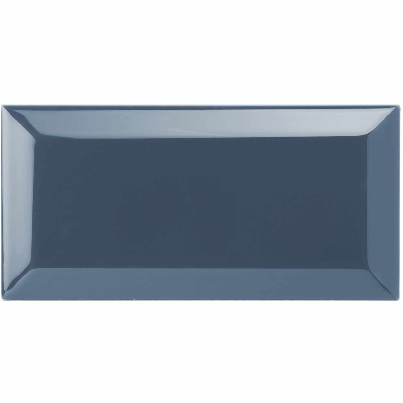 Image of Ascot Blue Metro Tile 15x7.5cm-Ceramic wall tile-Original Style-Tile.co.uk