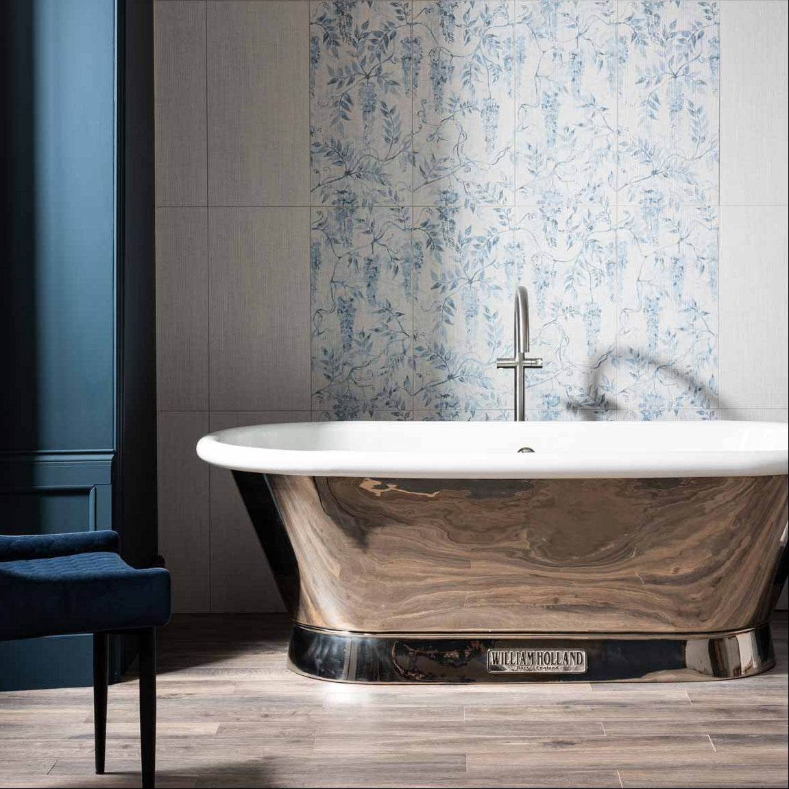 Image of Arbour Wisteria Matt wall tile 59.8x29.8cm-Ceramic wall tile-Original Style-tile.co.uk
