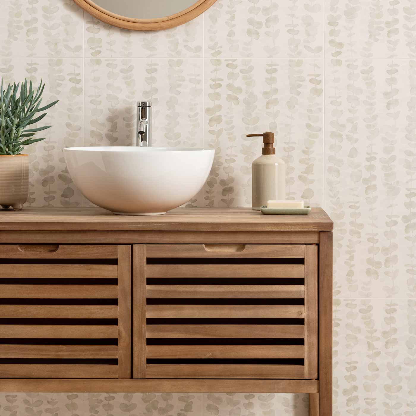 Image of Meadow Eucalyptus Matt wall tile 30x60cm-Ceramic wall tile-Original Style-tile.co.uk