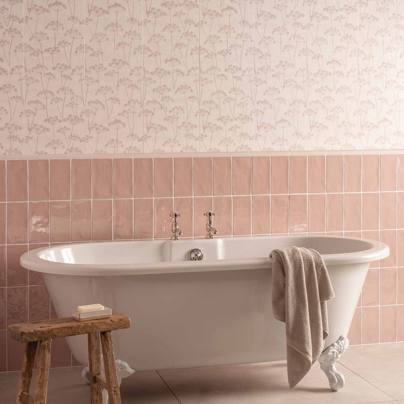 Image of Meadow Hedgerow Matt wall tile 30x60cm-Ceramic wall tile-Original Style-tile.co.uk