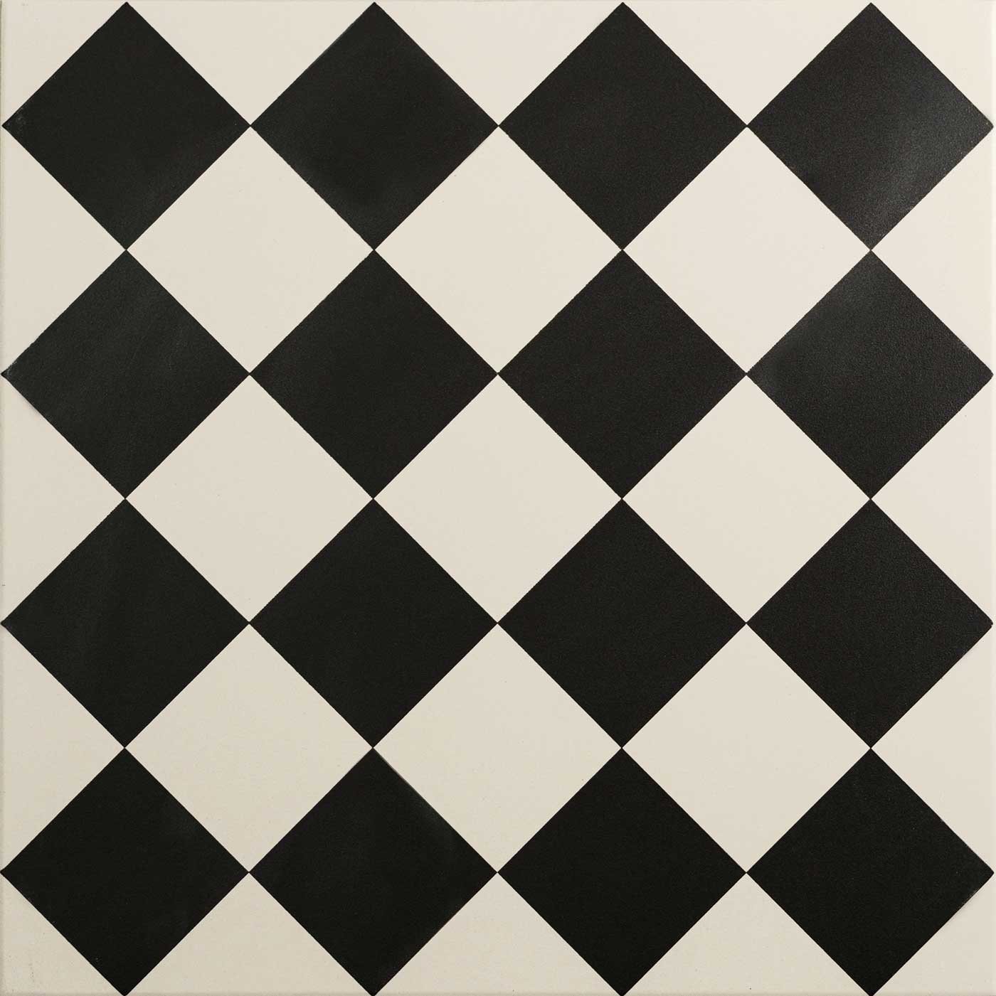 Image of Harlequin Small Black On Chalk 29.8x29.8cm-Porcelain tile-Original Style-Tile.co.uk