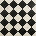 Harlequin Small Black On Chalk 29.8x29.8cm-Porcelain tile-Original Style-Tile.co.uk