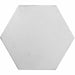 Sample 26.7x23.2cm Oken White Hexagon Porcelain Tile-sample-sample-tile.co.uk