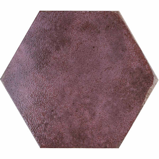 Sample 26.7x23.2cm Oken Garnet Hexagon Porcelain Tile-sample-sample-tile.co.uk