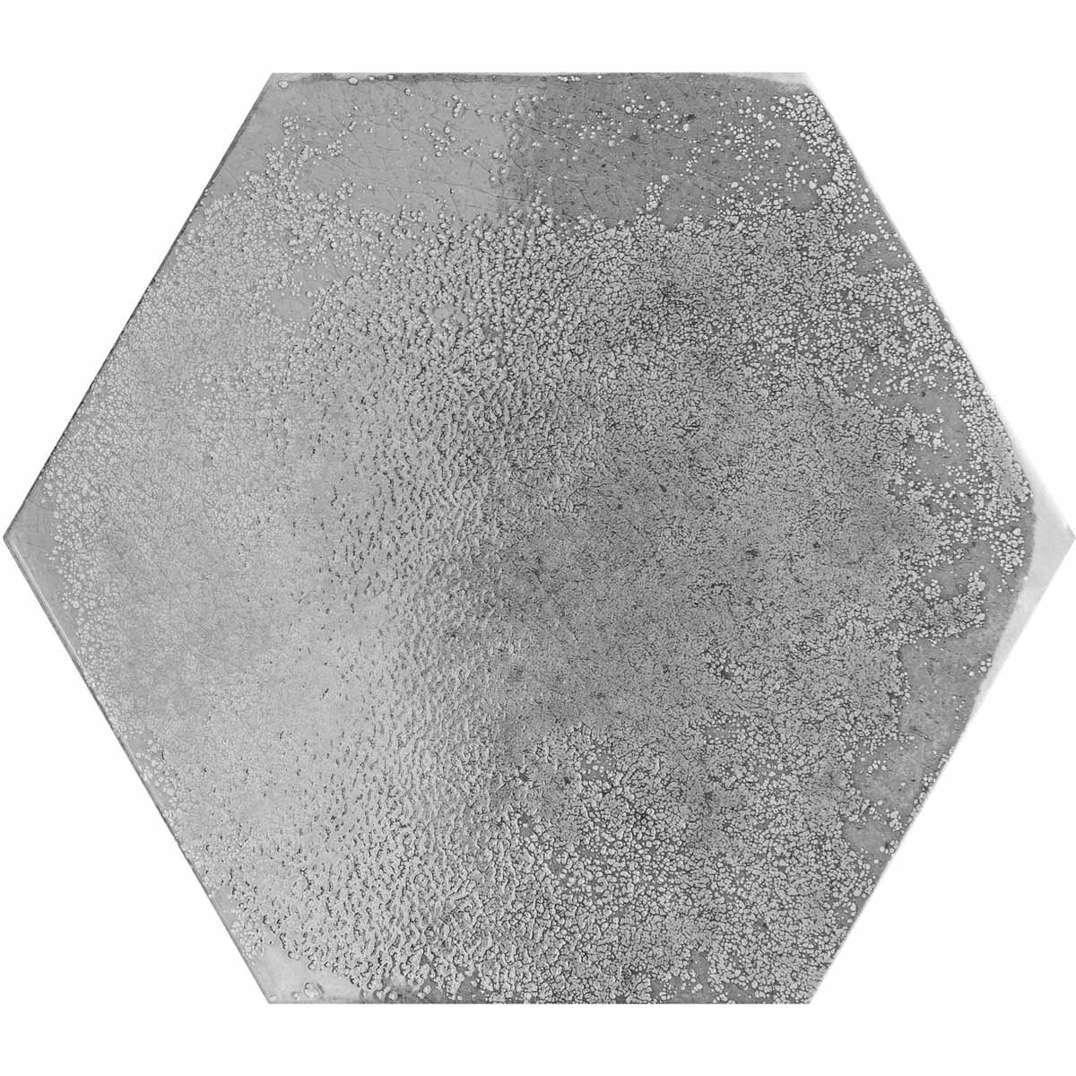 Image of Oken Anthracite Hexagon tile 26.7x23.2cm-Hexagon tile-Original Style-tile.co.uk