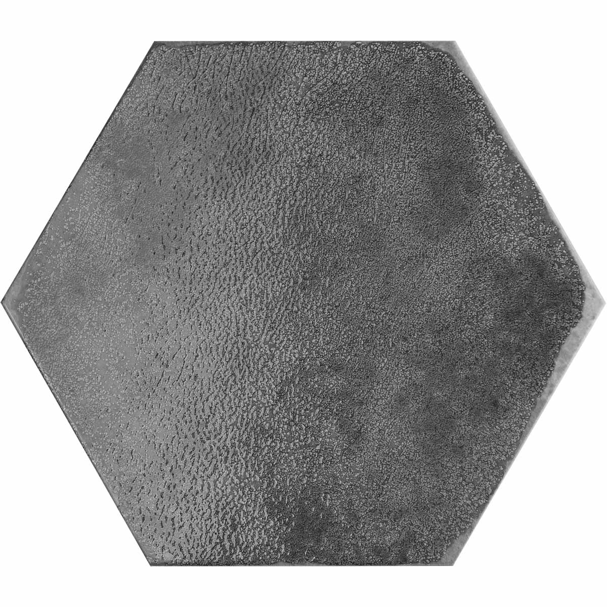 Image of Oken Anthracite Hexagon tile 26.7x23.2cm-Hexagon tile-Original Style-tile.co.uk