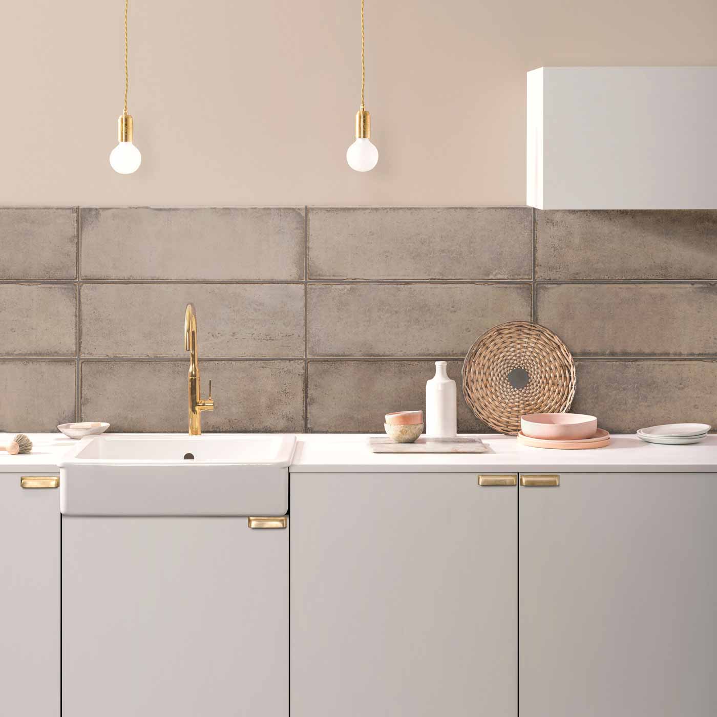 Image of Montblanc Taupe Tile Original Style Tileworks 20x60cm-Ceramic wall tile-Original Style - stock-tile.co.uk