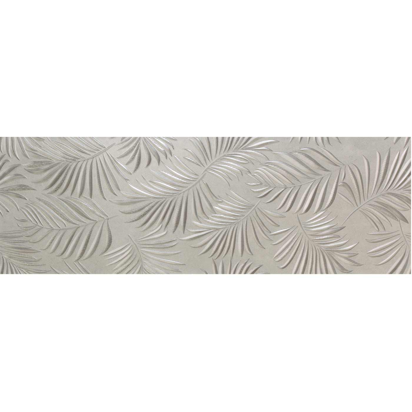 Image of Palm Grey Decor Wall Tile 30x90cm-Ceramic wall tile-El Molino-Tile.co.uk