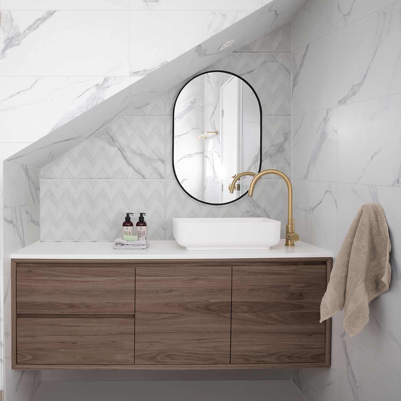 Image of Pinsa Grey Espiga Decor Ceramic tile 30x60cm-Ceramic tile-Keros-Tile.co.uk