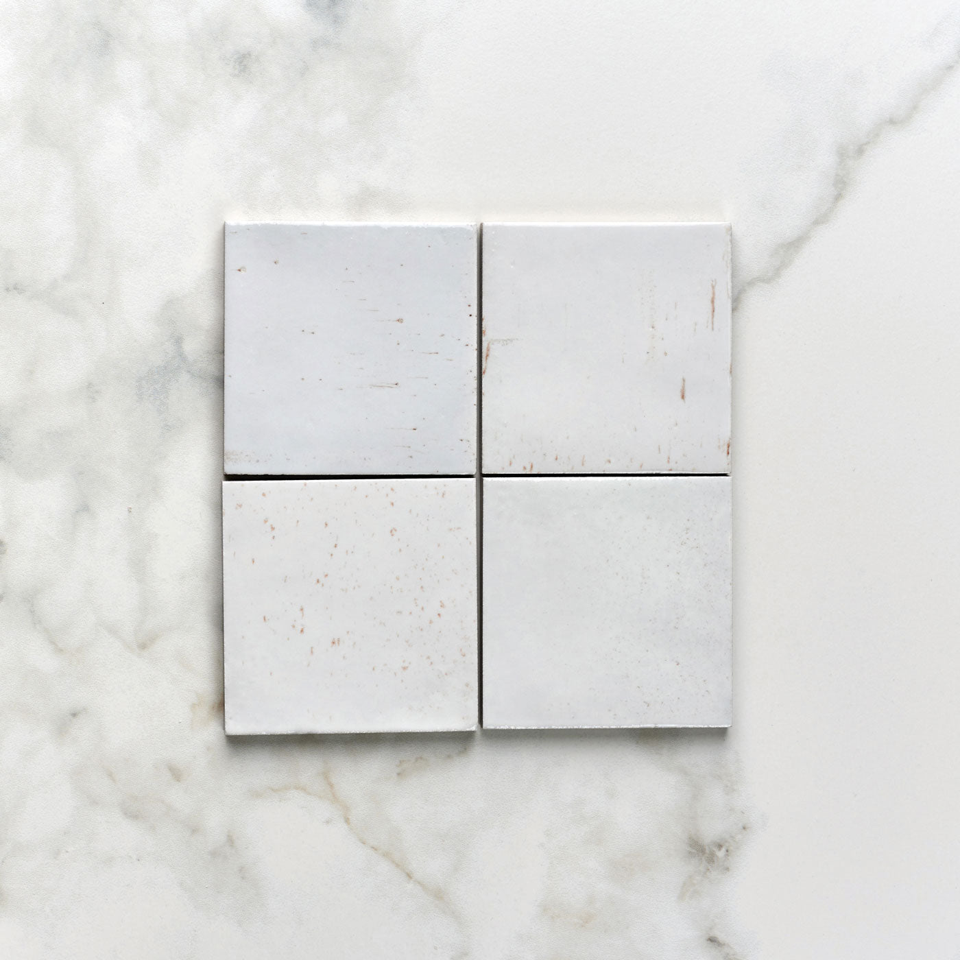 Image of Pottery Porcelain Natural Cotton Square Gloss- Sample B - Delivered separately by Ca Pietra-sample-sample-Tile.co.uk