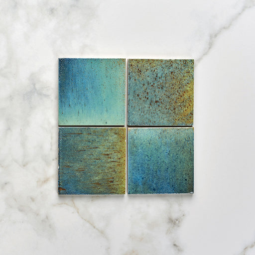 Pottery Porcelain Ocean Blue Square Gloss - Swatch Sample - Delivered separately by Ca Pietra-sample-sample-Tile.co.uk