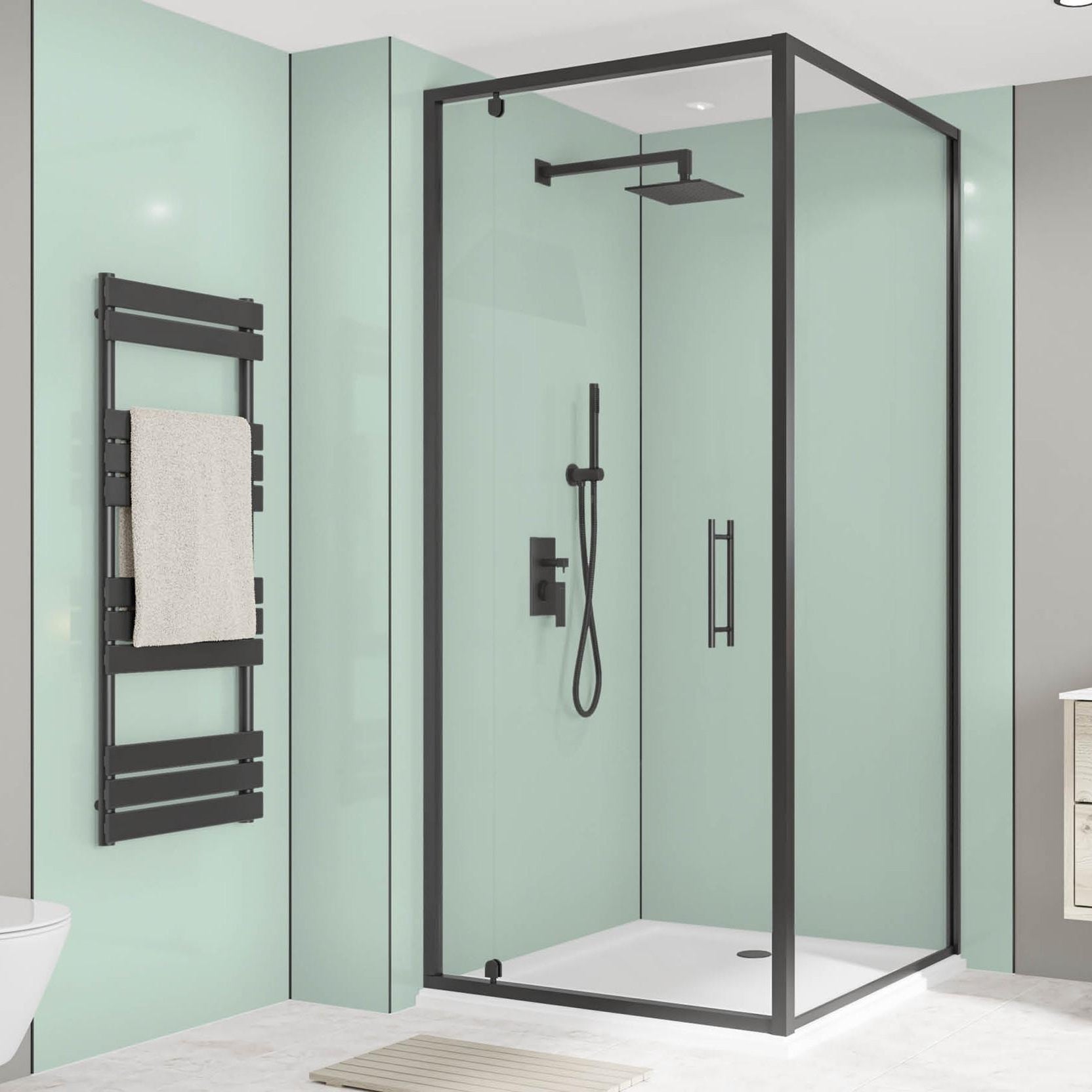 Image of Seabreeze Green Alloy Wall Panel-Wall panel-Wetwall-Tile.co.uk