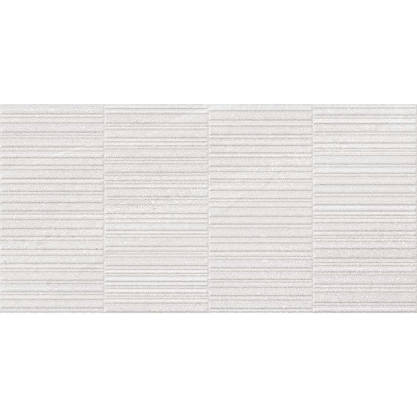 Image of Devaney White Decor wall tile 30x60cm-Ceramic wall tile-Cifre-tile.co.uk