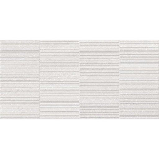 Sample 30x60cm Devaney White Decor Matt tile-sample-sample-tile.co.uk