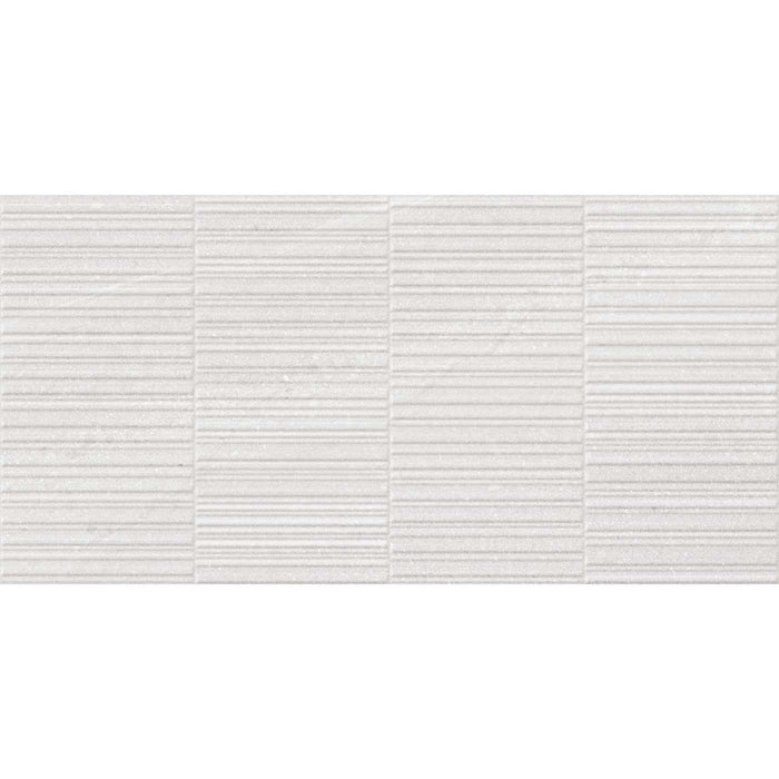 Sample 30x60cm Devaney White Decor Matt tile-sample-sample-tile.co.uk