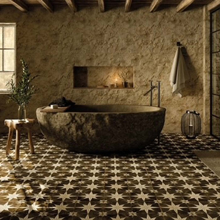 Star Dark Night Pattern Floor Tile 45x45cm-Pattern tile-Peronda-tile.co.uk