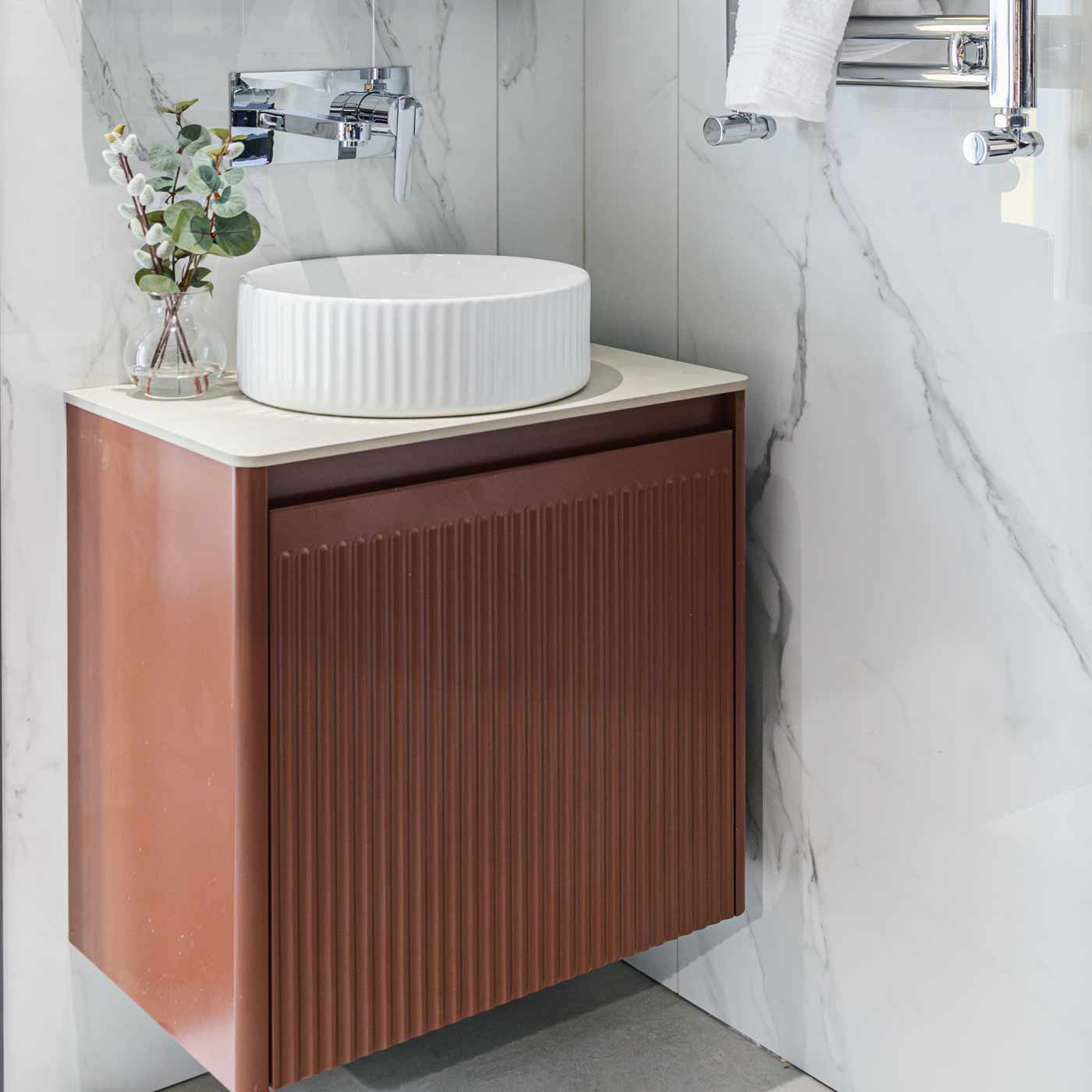 Image of Statuary Blanco Polished Porcelain tile 60x120cm-Porcelain tile-Geotiles Ceramica-Tile.co.uk