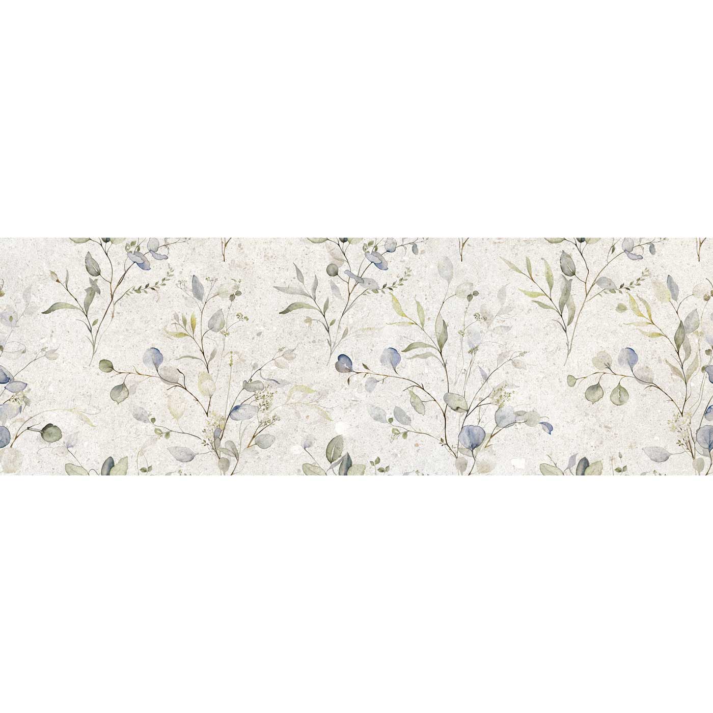 Image of Trailing Floral Iris Wall Tile 30x90cm-Ceramic wall tile-El Molino-Tile.co.uk