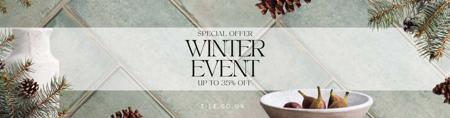 tile.co.uk winter sale with up to 35% off tiles