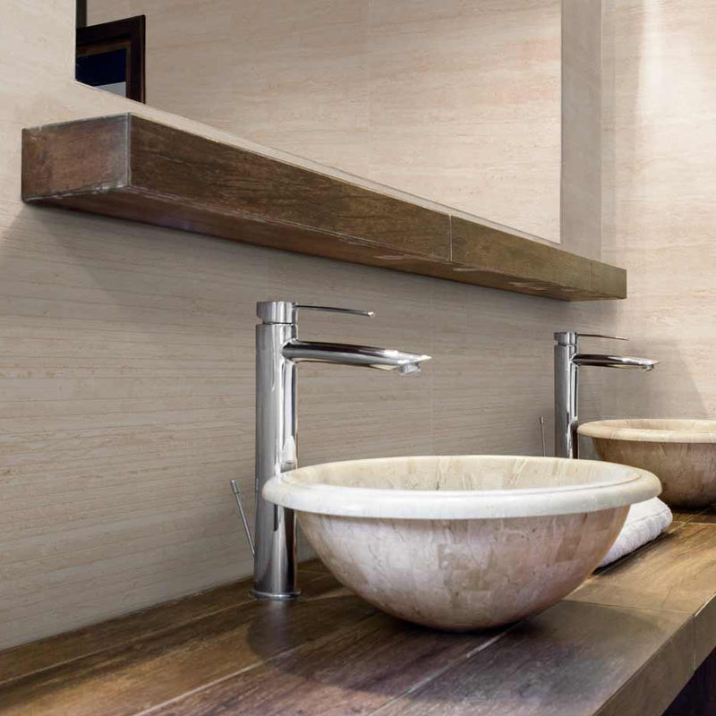 Image of Toscana Beige Decor Wall Tile 25x50cm-Ceramic wall tile-Keros-Tile.co.uk