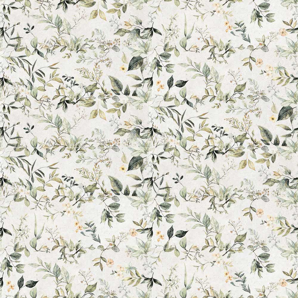 Image of Trailing Floral Laurel Wall Tile 30x90cm-Ceramic tile-Keros-Tile.co.uk