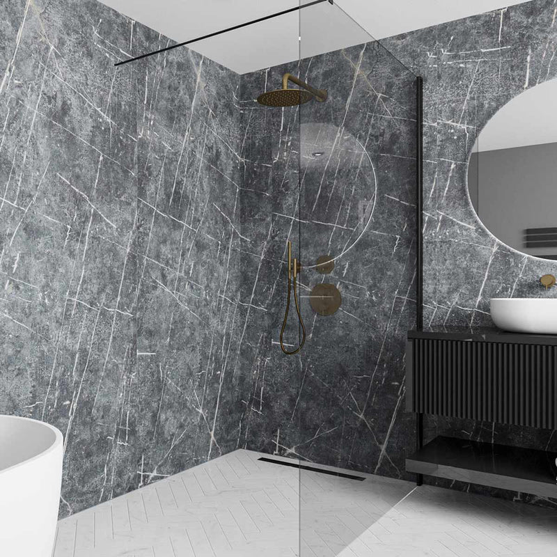 Image of Vienna Blue Elite Wall Panel-Wall panel-Wetwall-Tile.co.uk