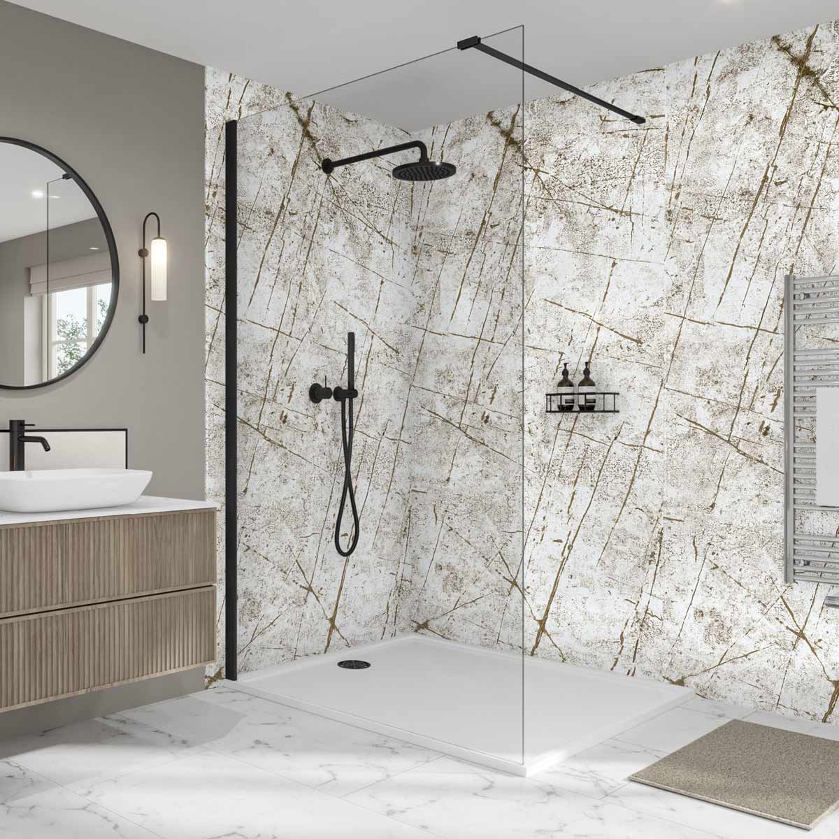 Image of Vienna White Elite Wall Panel-Wall panel-Wetwall-Tile.co.uk