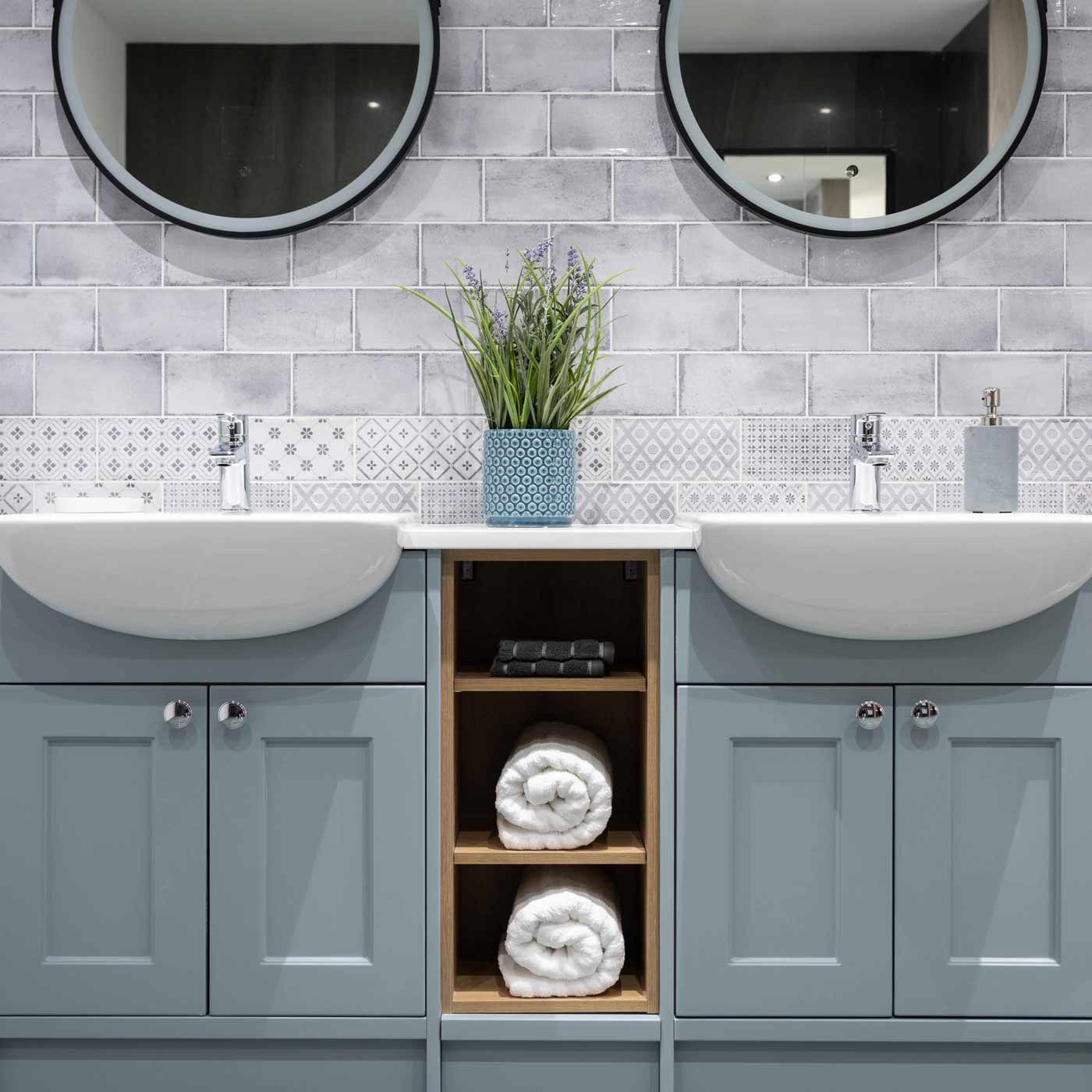 Image of Vita Nebbia Decor Brick tile 10x20cm-Brick style tiles-Fabresa-Tile.co.uk