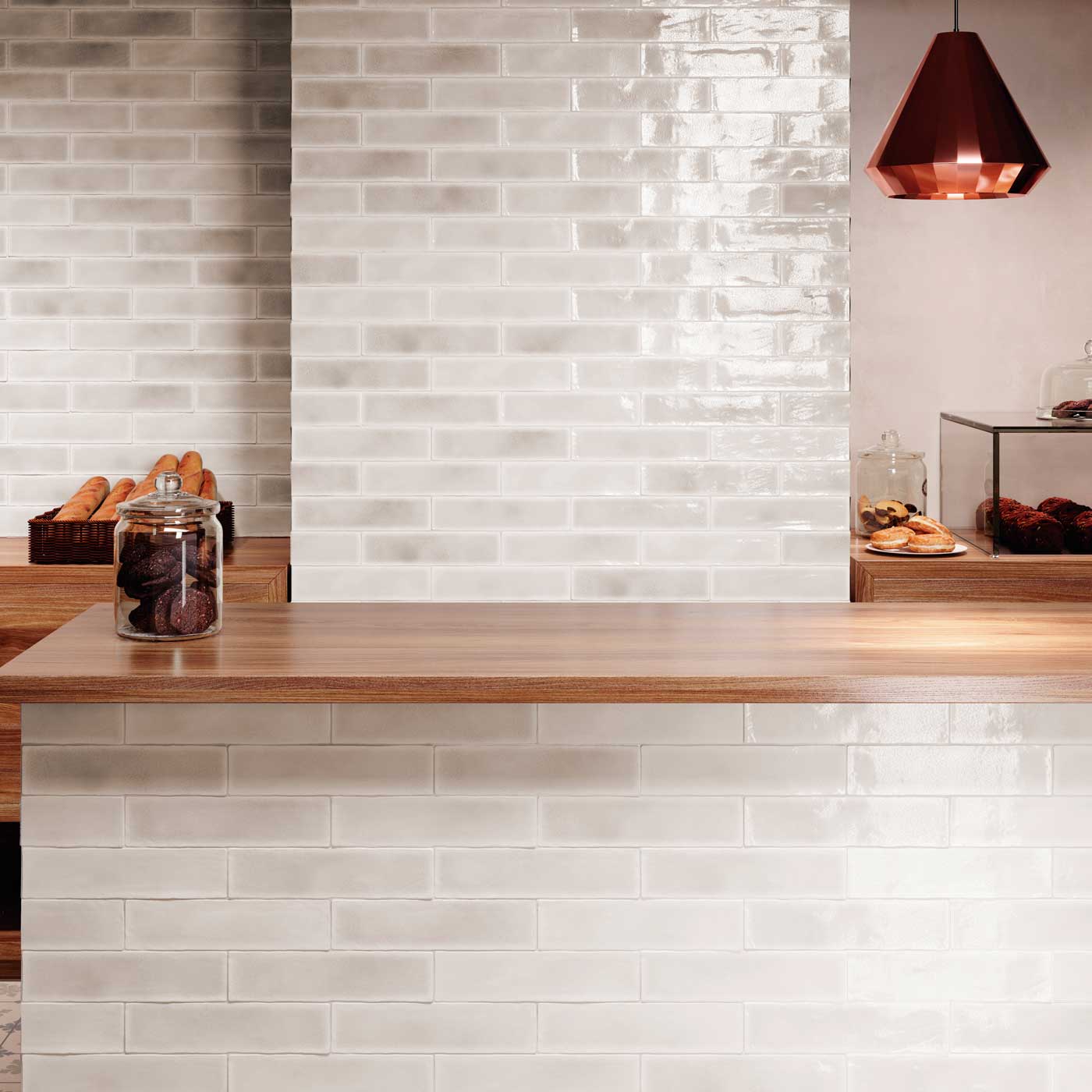 Image of Crackle Brick Taupe Tile 7.5x30cm-Ceramic wall tile-Estudio Ceramico-tile.co.uk
