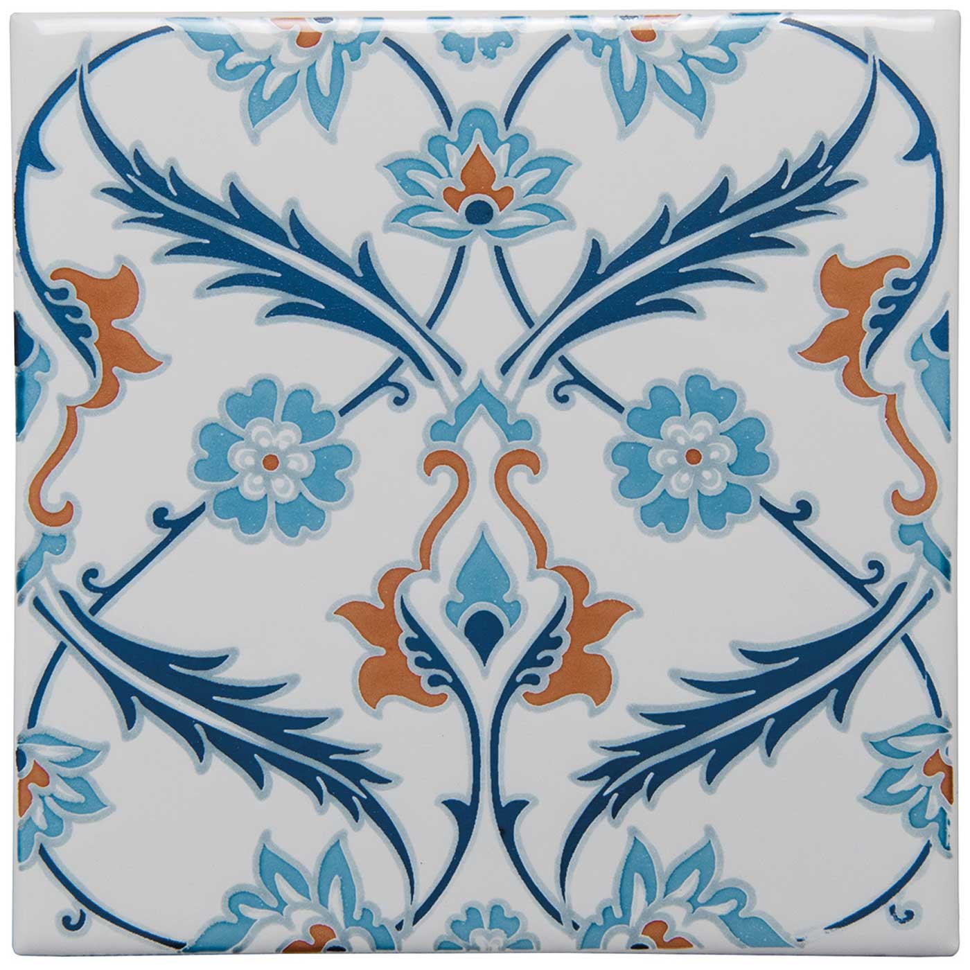 Image of Free Sample - Topkapi Red On Helmingham-sample-sample-Tile.co.uk